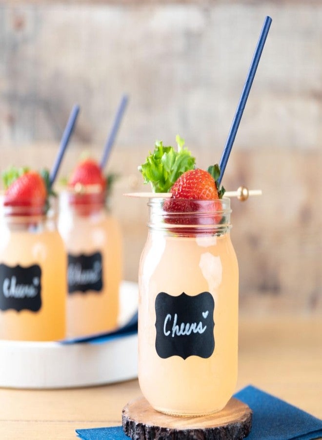 بلو سكاي قشات ورقية زرقاء سماوية - 24 قطعة | قشات شرب زرقاء سادة، صديقة للبيئة، للاستخدام مرة واحدة، مثالية للحفلات والمناسبات - Image 2